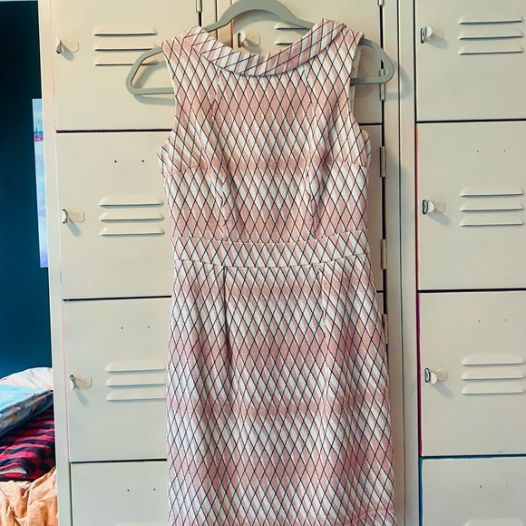 Boden Pink and Cream Dress | Size US 4P | Never Worn - Picture 8 of 10